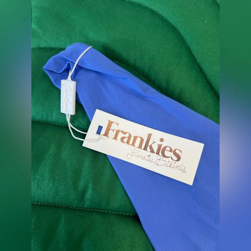 NWT Frankie’s bikinis Marina bikini bottom. Periwinkle. Size L.